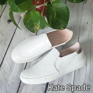 Kate Spade Andy Azores White Slip On NWOT size 7